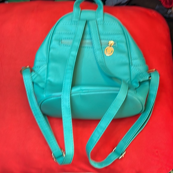 Teal mini purse / backpack - Picture 3 of 5